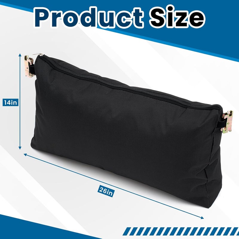 Lingvee 14 x 24 Inch E Track Storage Bag for Trailers Heavy Duty Canvas Zippered E Track Bag E Track Accessories Weight Capacity 50 lb - Image 3